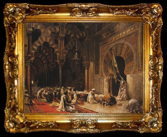 framed  Edwin Lord Weeks Interior of the Mosque of Cordoba., ta009-2
